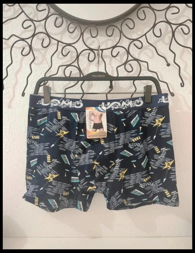 Lote de 3 Boxers para Hombre IntimaLux “Music” Nuevos con Etiquetas – Talla M – photo 2